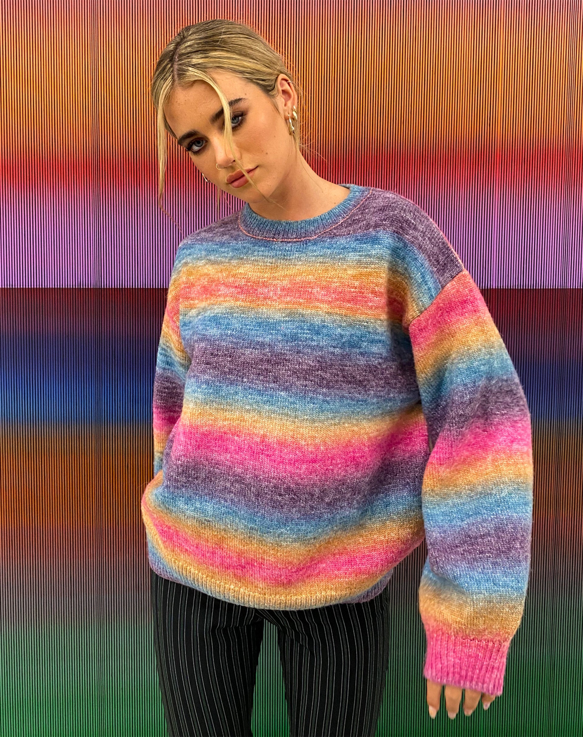 Imagen de MOTEL X OLIVIA NEILL Ammaria Jumper in Pink and Purple