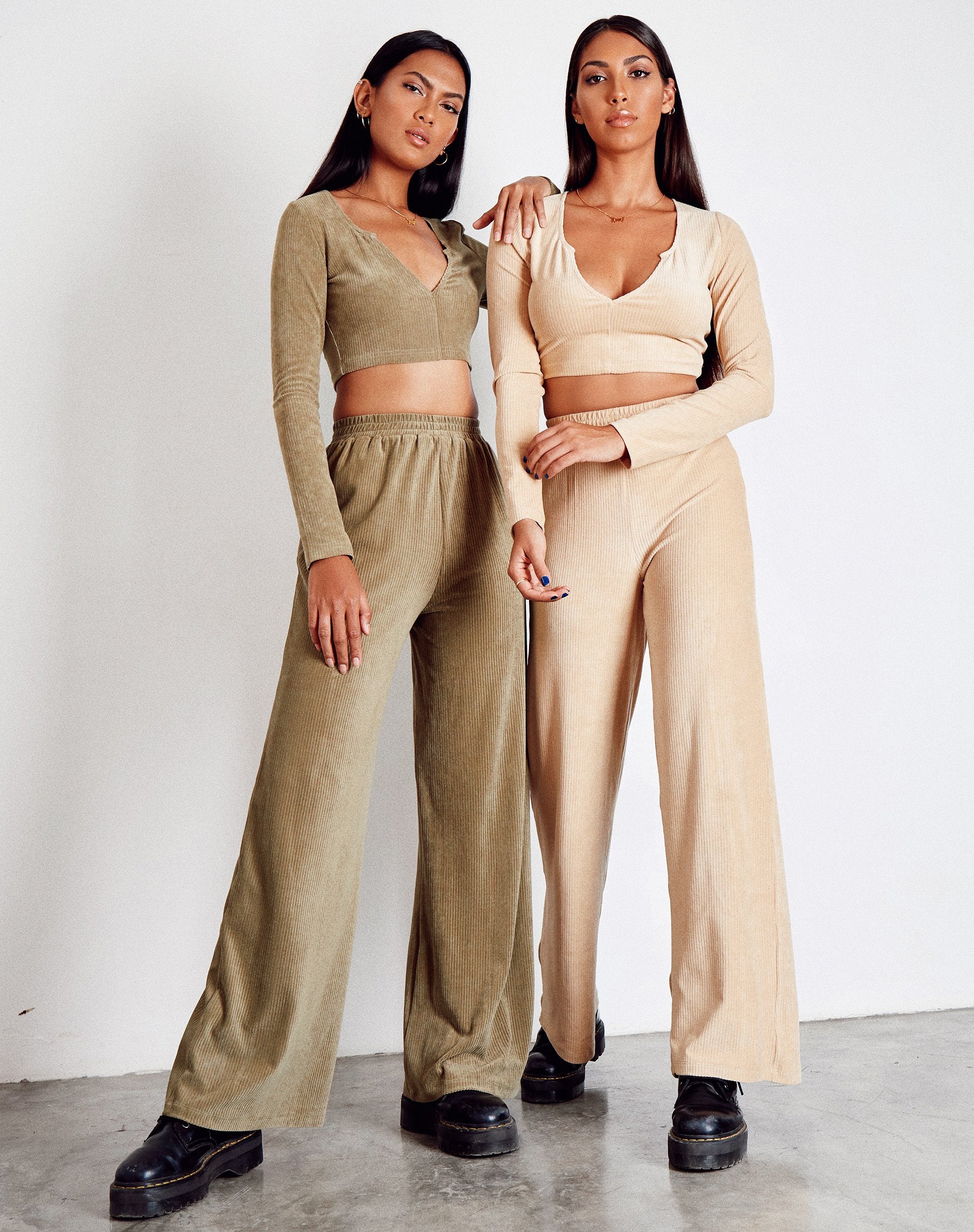 Imagen de Obeli Pantalones de terciopelo Rib Tan