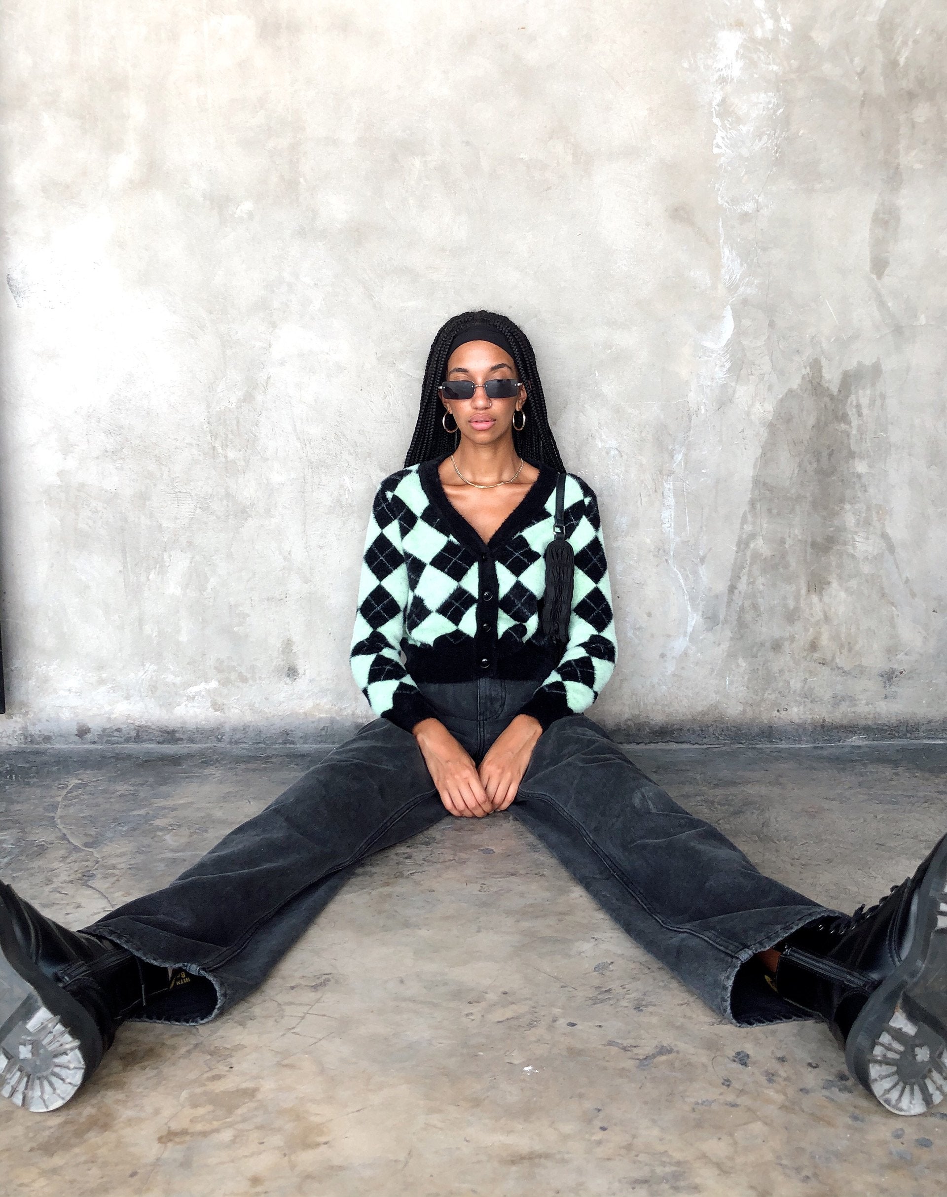Imagen de Saidi Cardi en negro diamante y verde