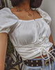 Imagen de Ruiz Off The Shoulder Top in Satin Ivory