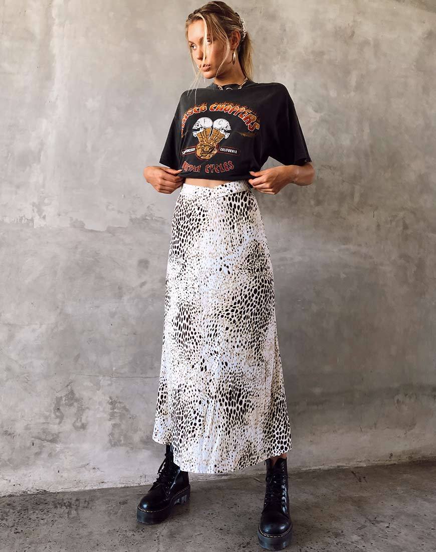 Imagen de Sash Maxi Skirt in Sand Leopard