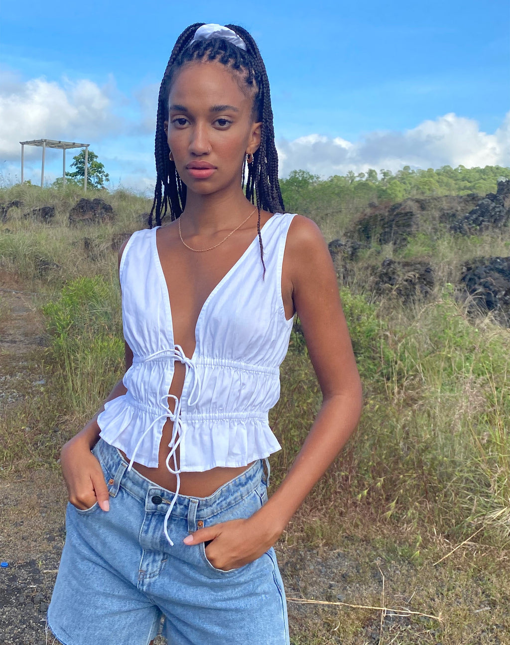 Kayson Crop Top Blanco