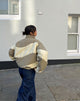 Imagen de la chaqueta Renee Puffa en crema y topo con paneles