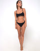 Imagen del bikini Ina Bottom en Texture Negro