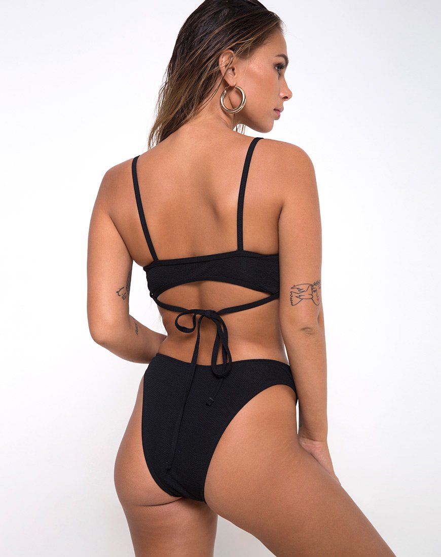 Imagen del bikini Ina Bottom en Texture Negro