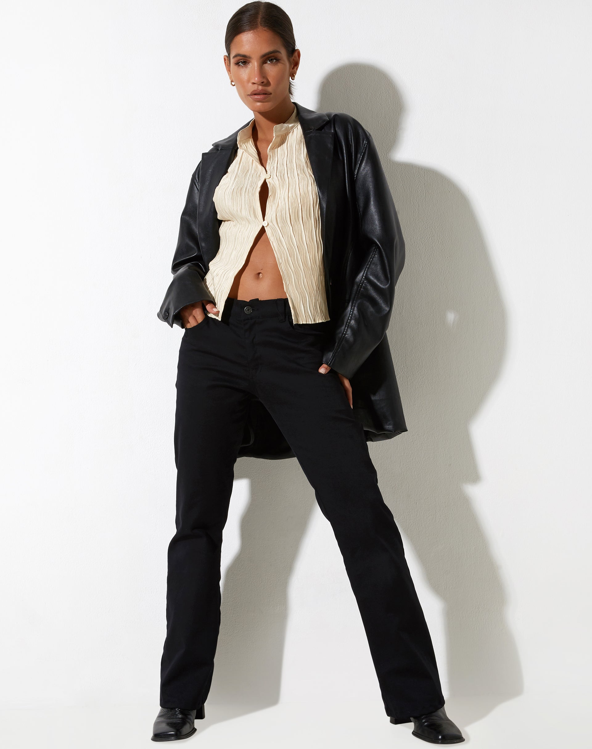 imagen de Inara Top en Crinkle Ivory