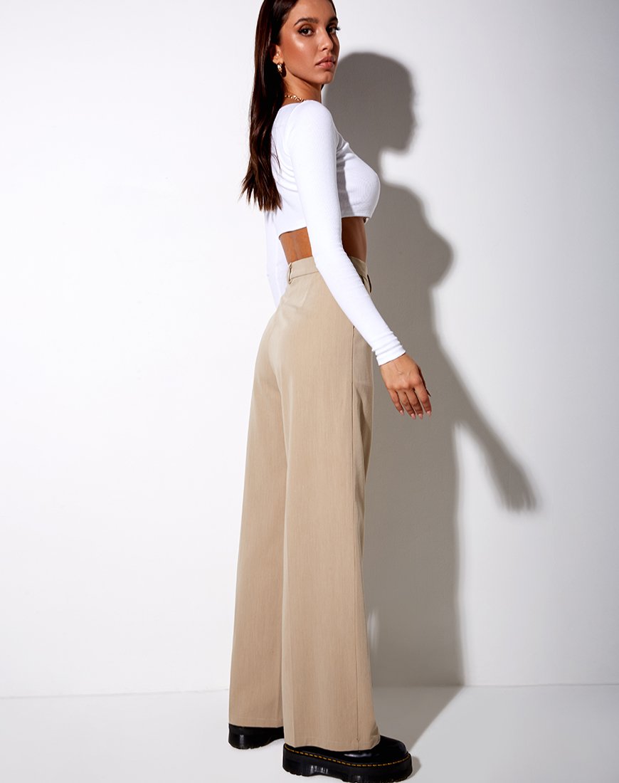 Imagen de Ineke Crop Top en rib blanco