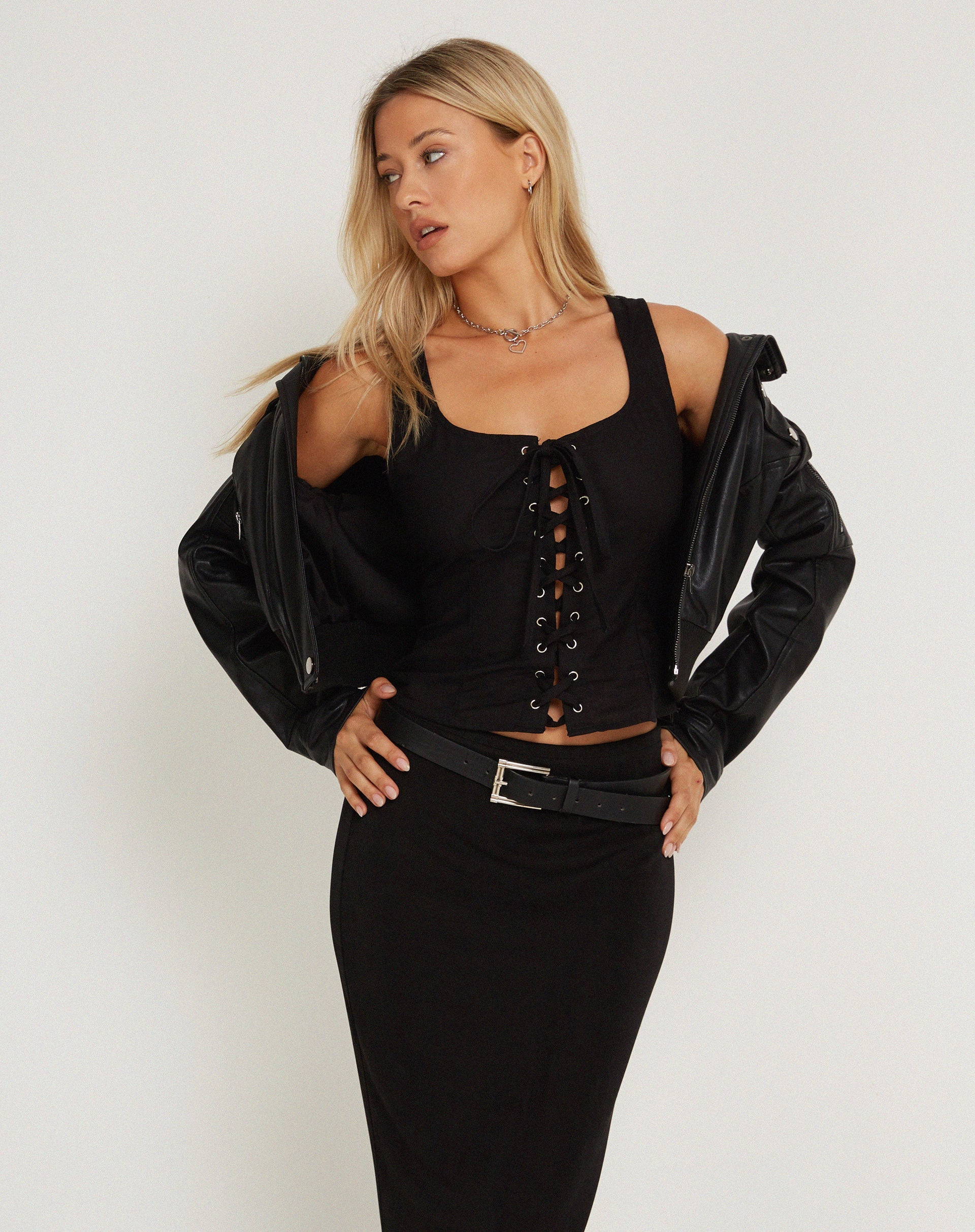 imagen de Inga Corset Top en Negro