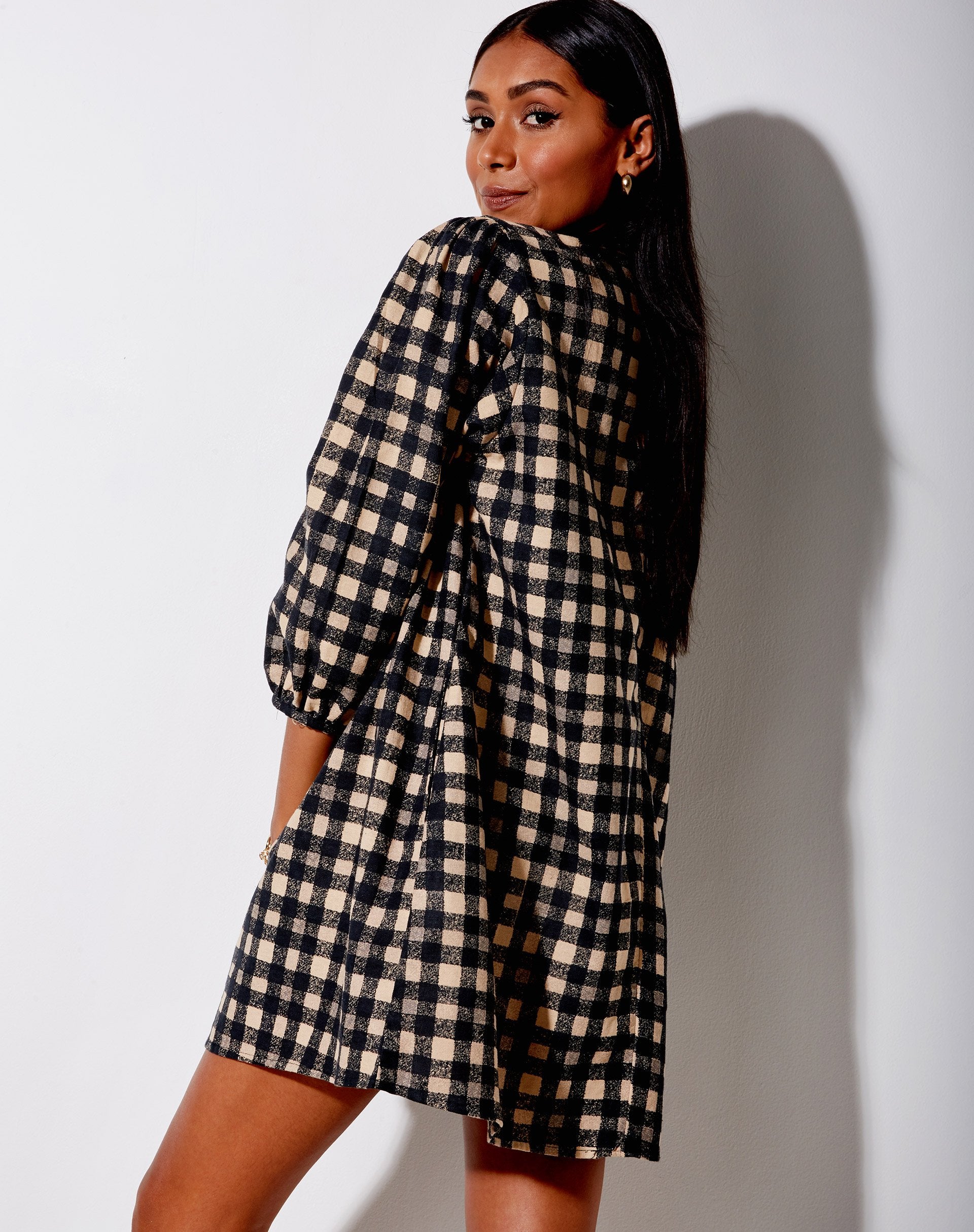 Imagen de Isha Mini Dress in 90s Grunge Check