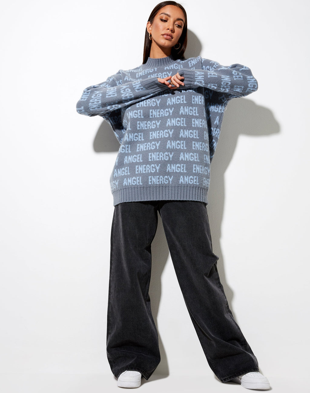 Jersey Iskov en gris suave y azul empolvado Angel Energy