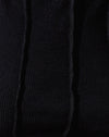 Rib Negro con pespuntes negros