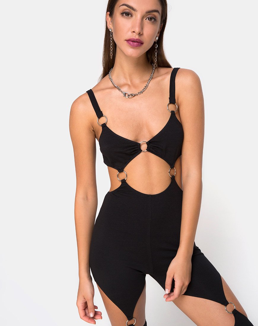 Imagen de Jaca Cutout Unitard en negro