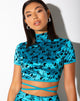 Imagen de Jacki Crop Top en Butterfly Bloom Azul