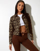 Imagen de la chaqueta Jada en patchwork Daisy marrón