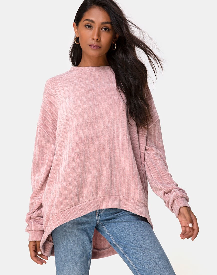 Jersey Jama de punto rosa