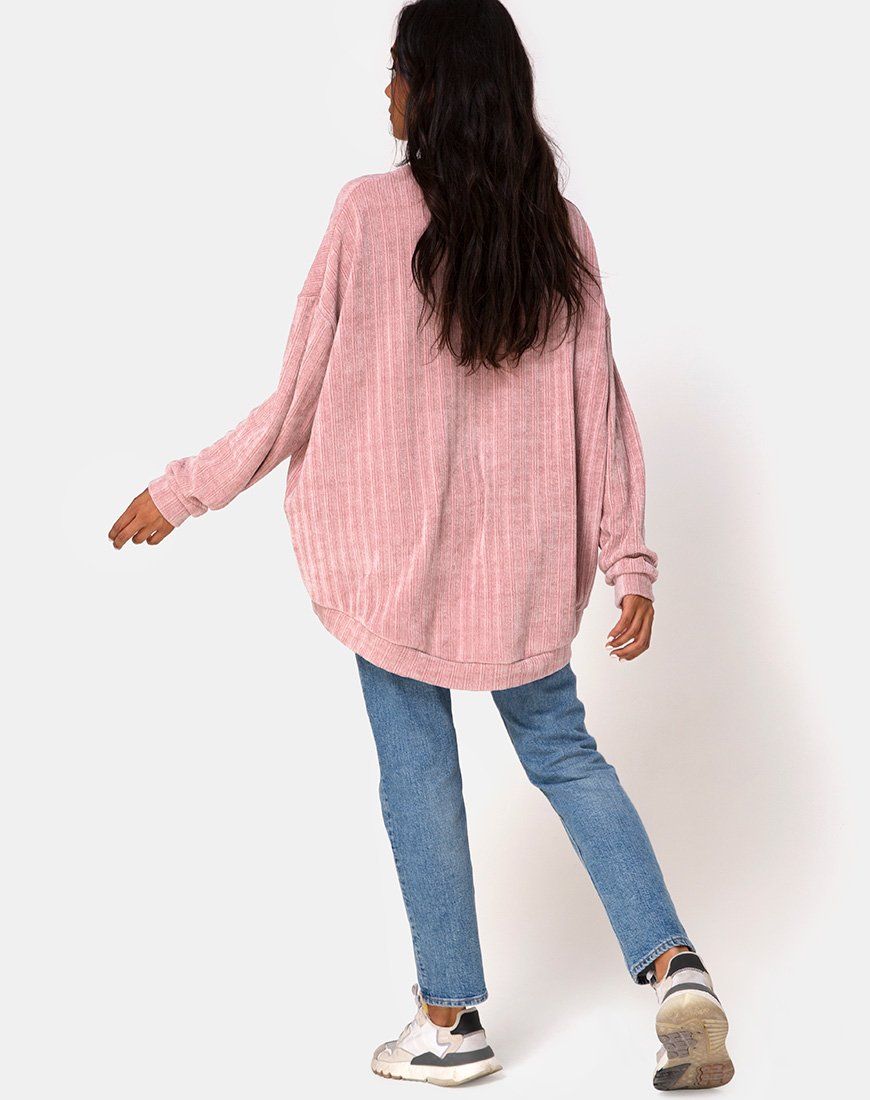 Imagen del jersey Jama de punto rosa