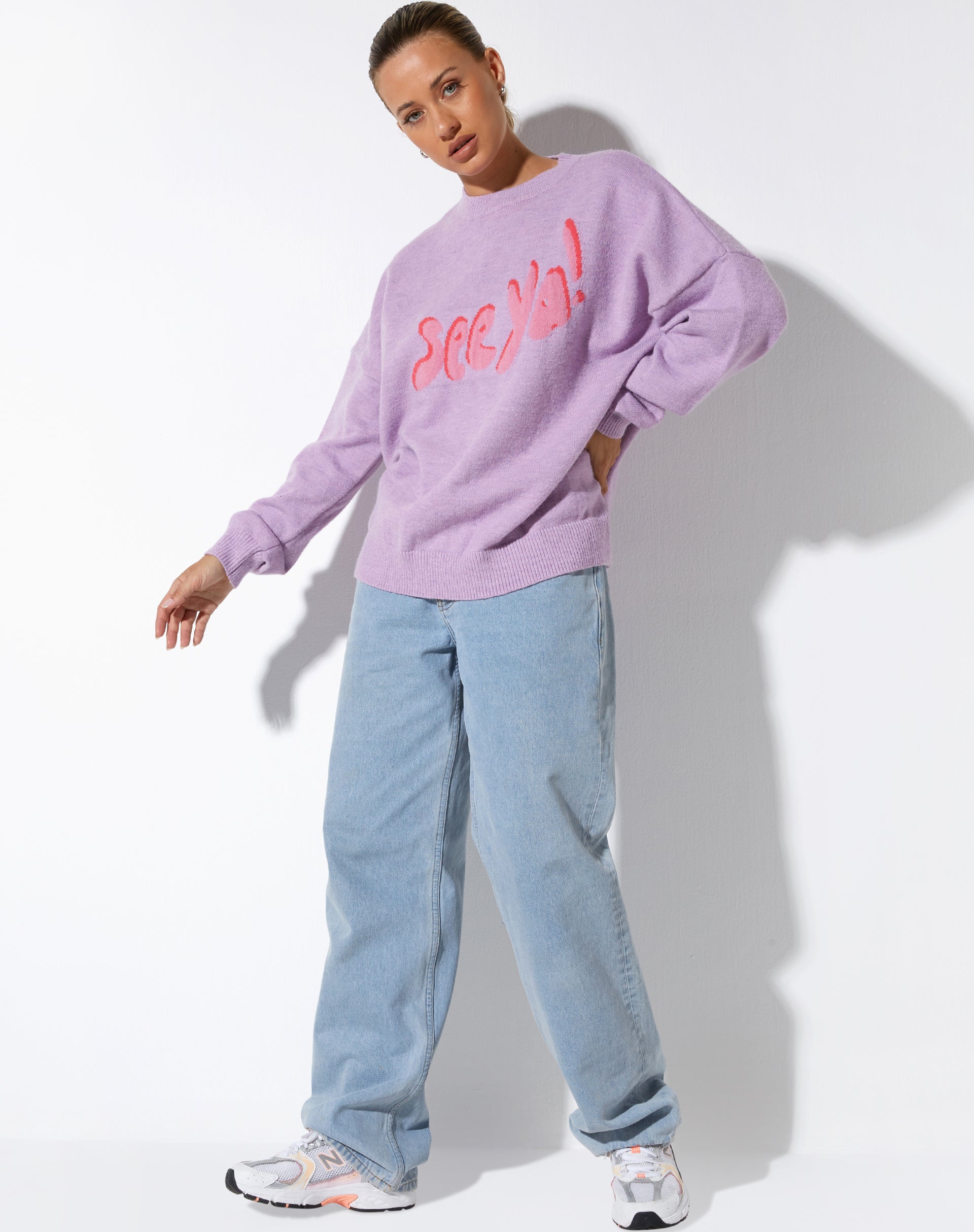 IMAGEN DE JAMIN Jumper de punto Lila See Ya