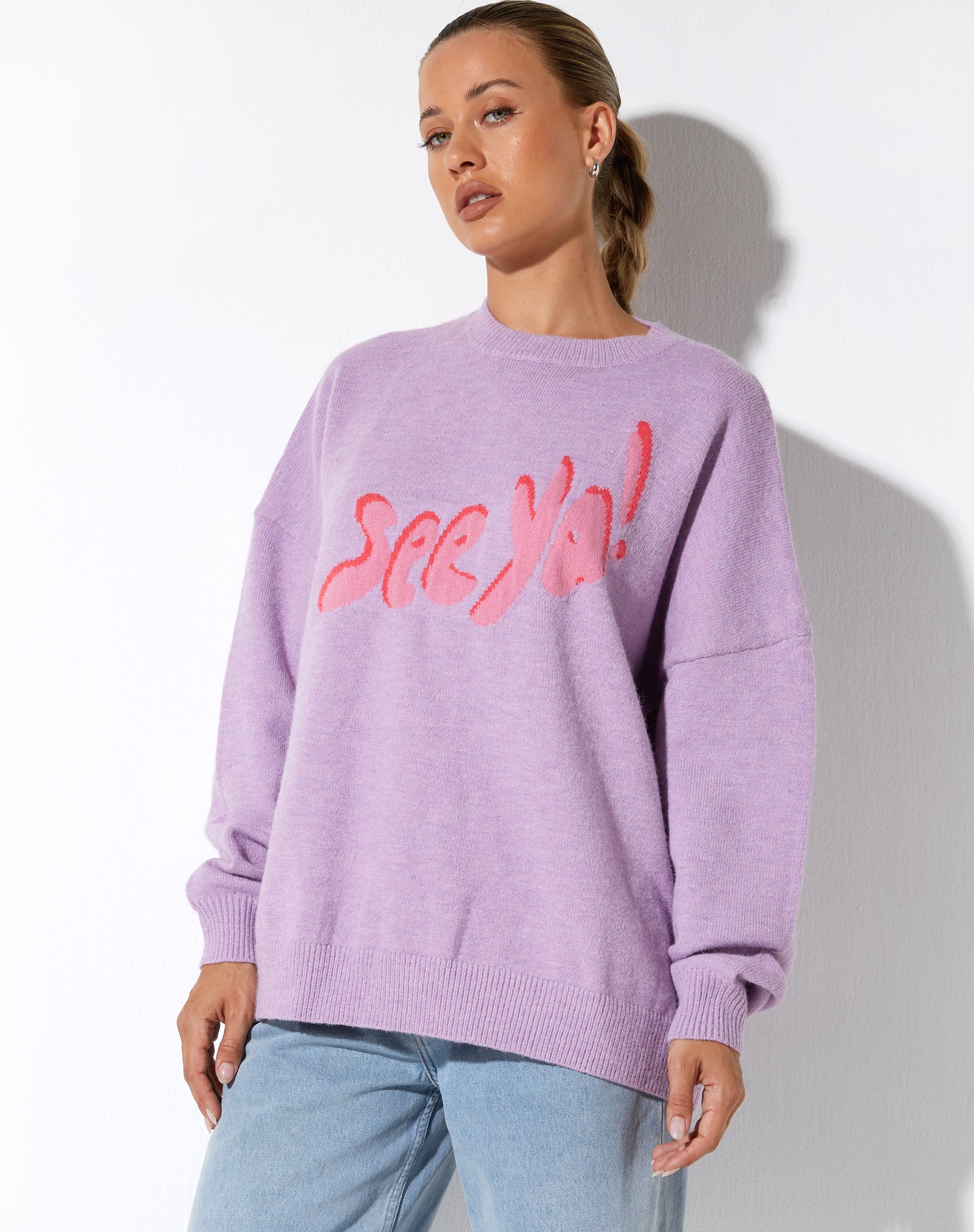 IMAGEN DE JAMIN Jumper de punto Lila See Ya