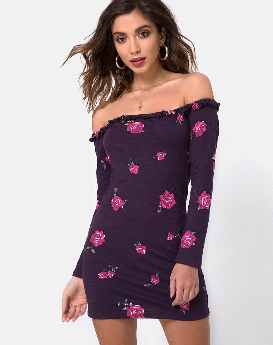 Vestido ajustado Janelis en rosa noche