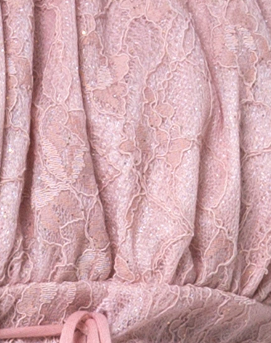 Imagen del vestido Janette de encaje rosa