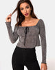 Imagen de Janina Top en Ditsy Leopard Grey Flock