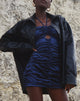 Imagen de Amilia Mini Dress in Satin Spandex Inky Blue