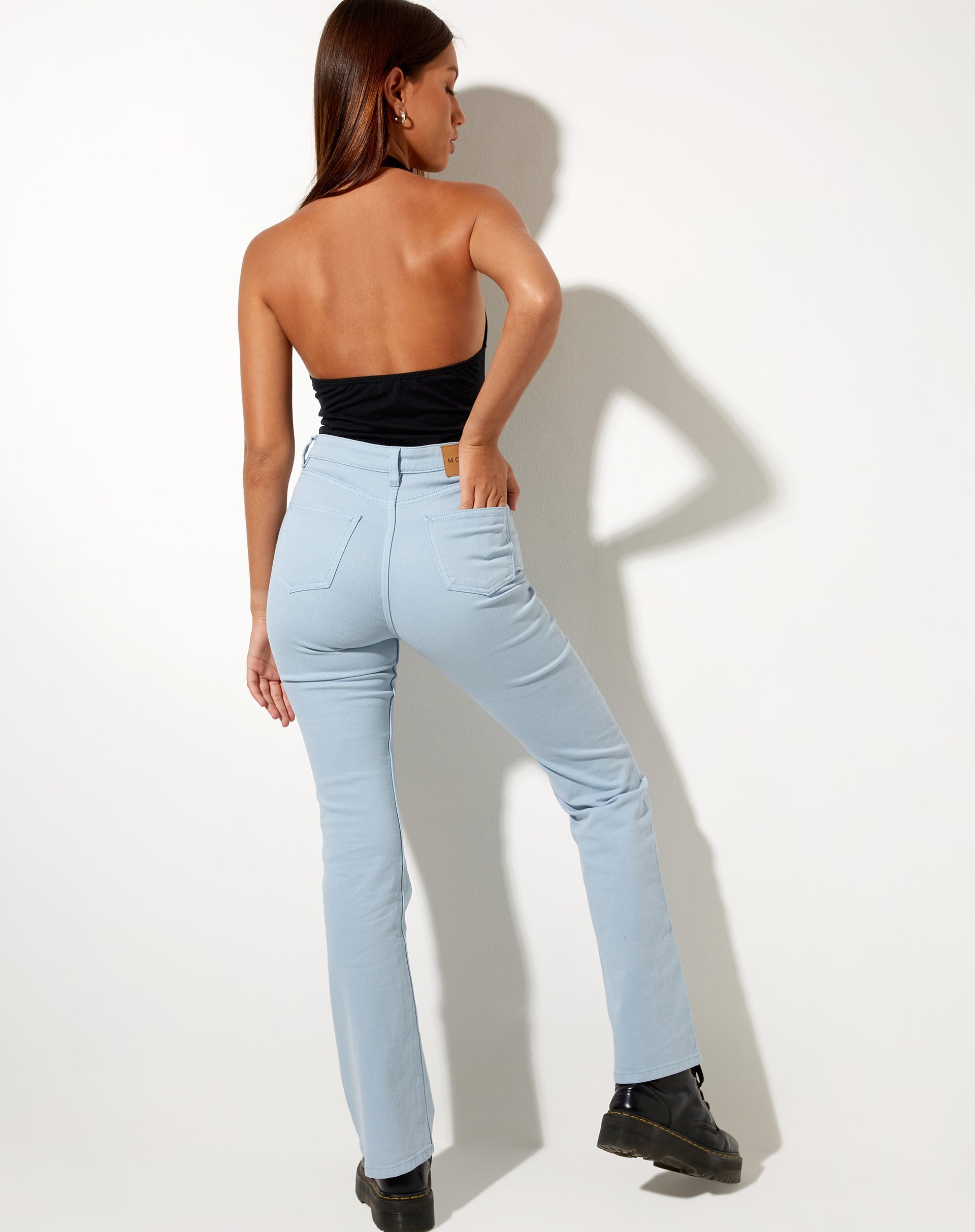 Imagen de Jarisya Cutout Top in Lycra Negro