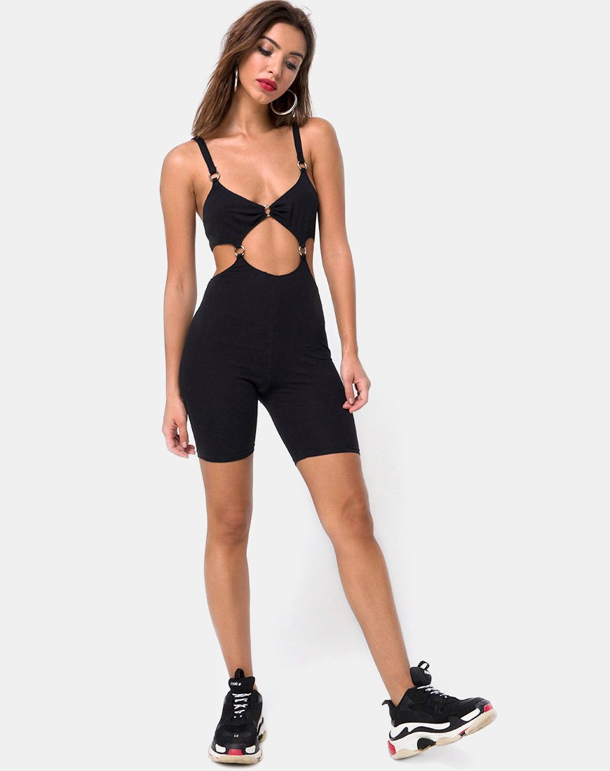 Imagen de Jaso Cutout Unitard en negro