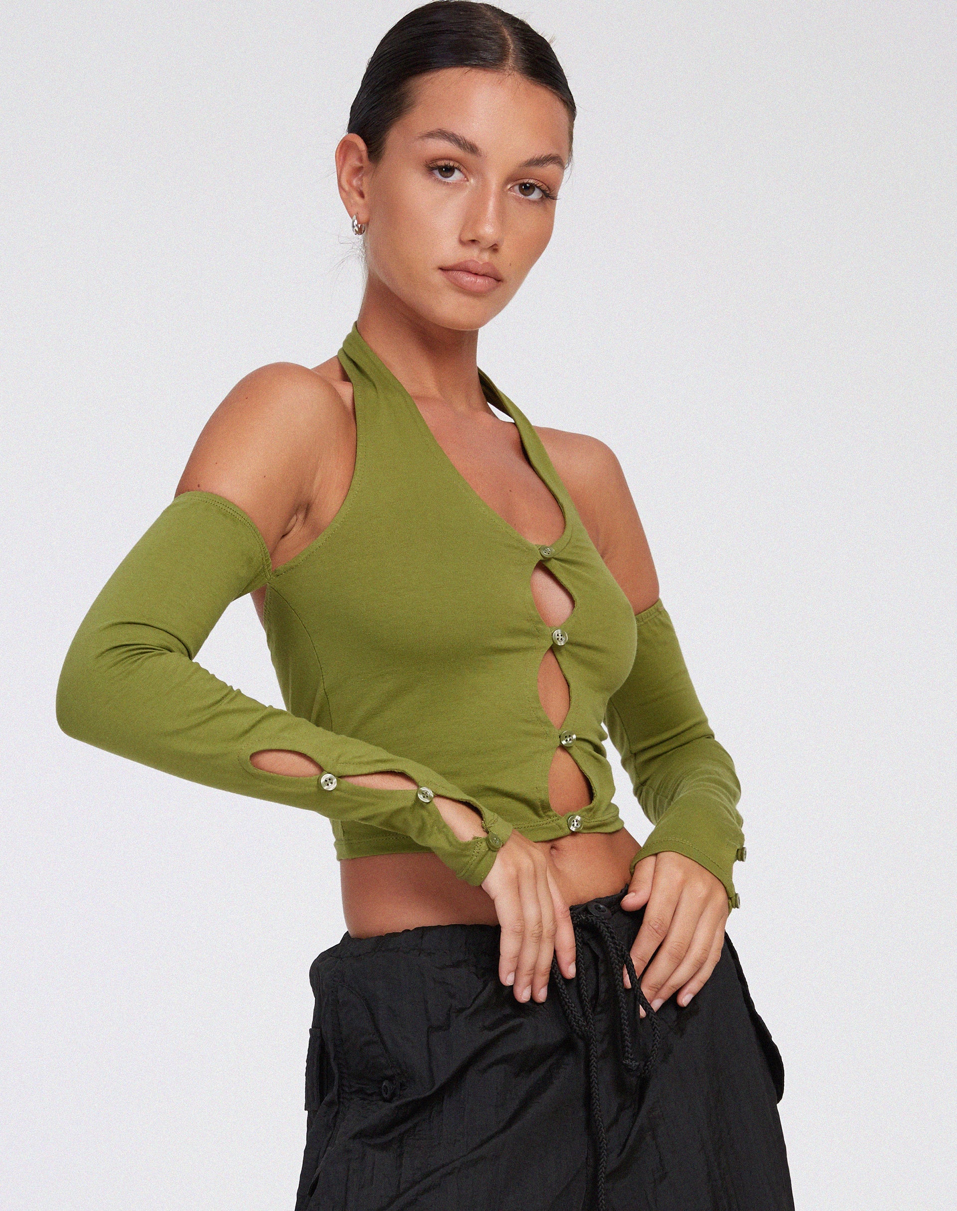 imagen de Jayne Crop Top en caqui