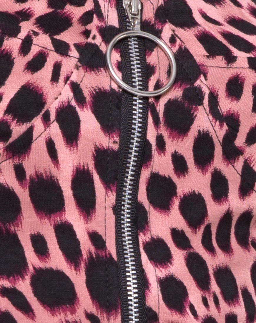 Imagen del vestido Jedden de guepardo rosa