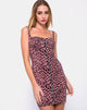 Imagen del vestido Jedden de guepardo rosa