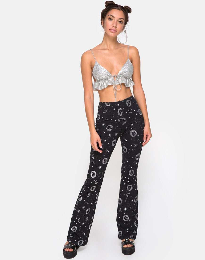 Pantalón Jeevan en negro celeste pequeño X Princess Polly