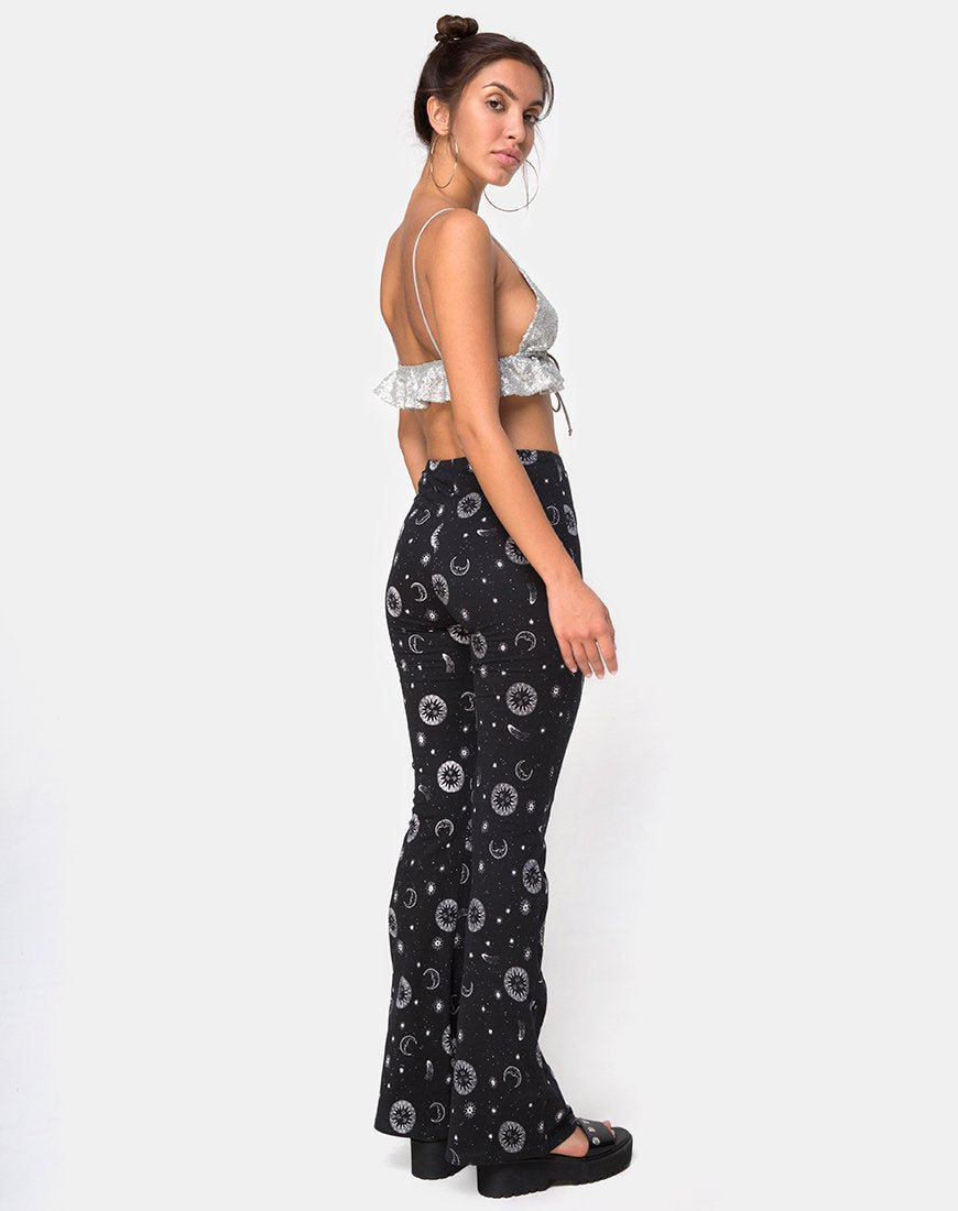 Pantalón Jeevan en negro celeste pequeño X Princess Polly
