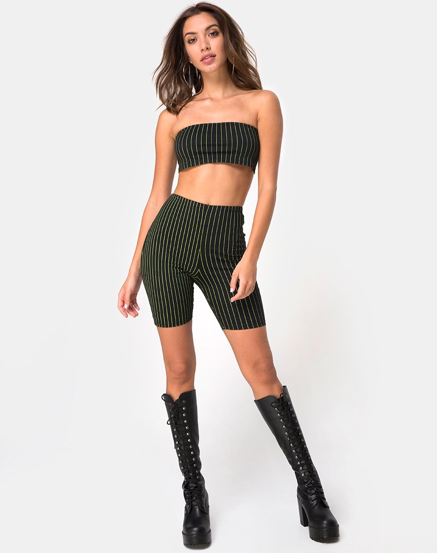 Imagen de Cycle Short en Neon Pinstripe