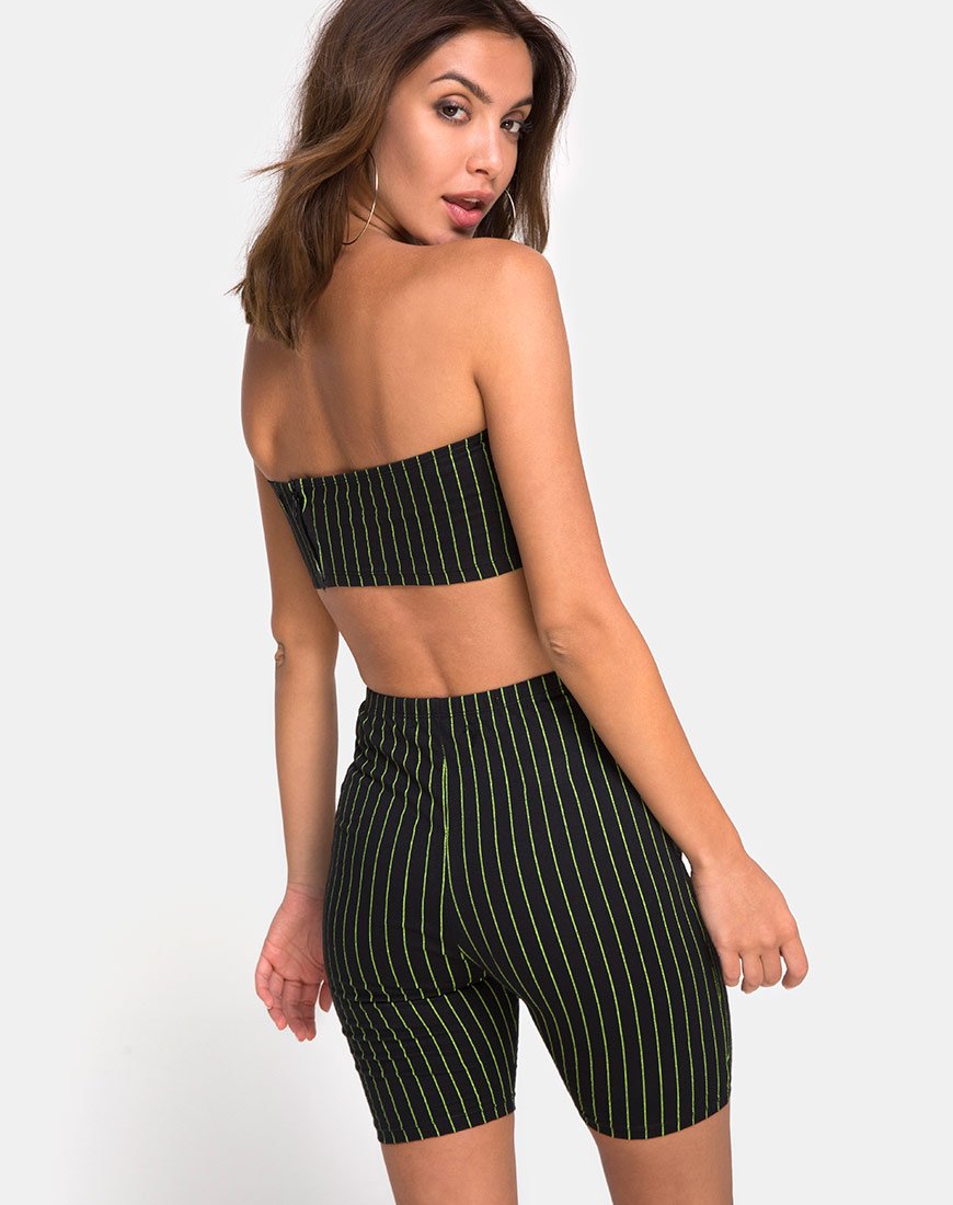 Imagen de Cycle Short en Neon Pinstripe