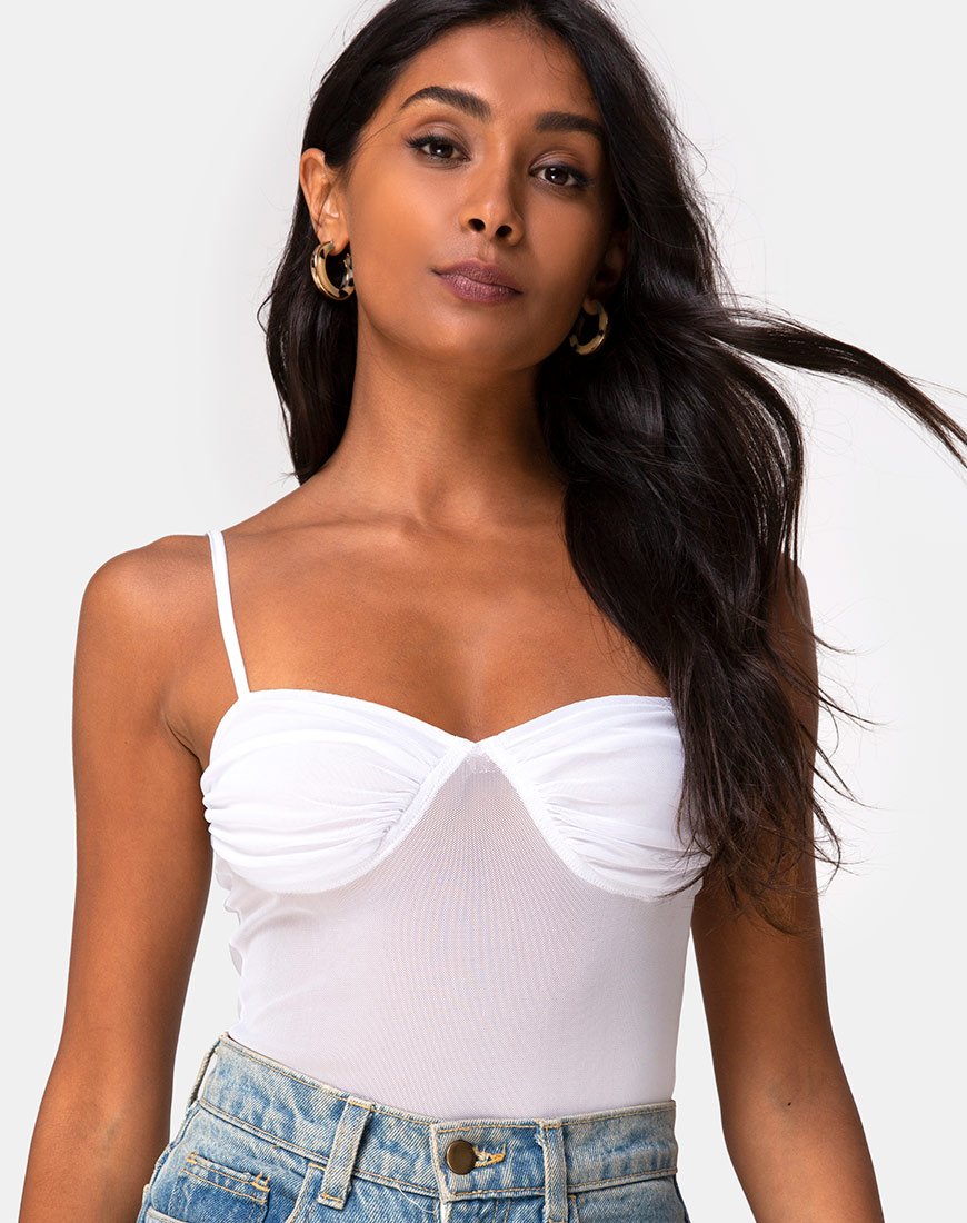 Jelita Corpiño de Red Blanco