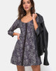 Imagen de Vestido Camisa en Gris Rar Leopardo