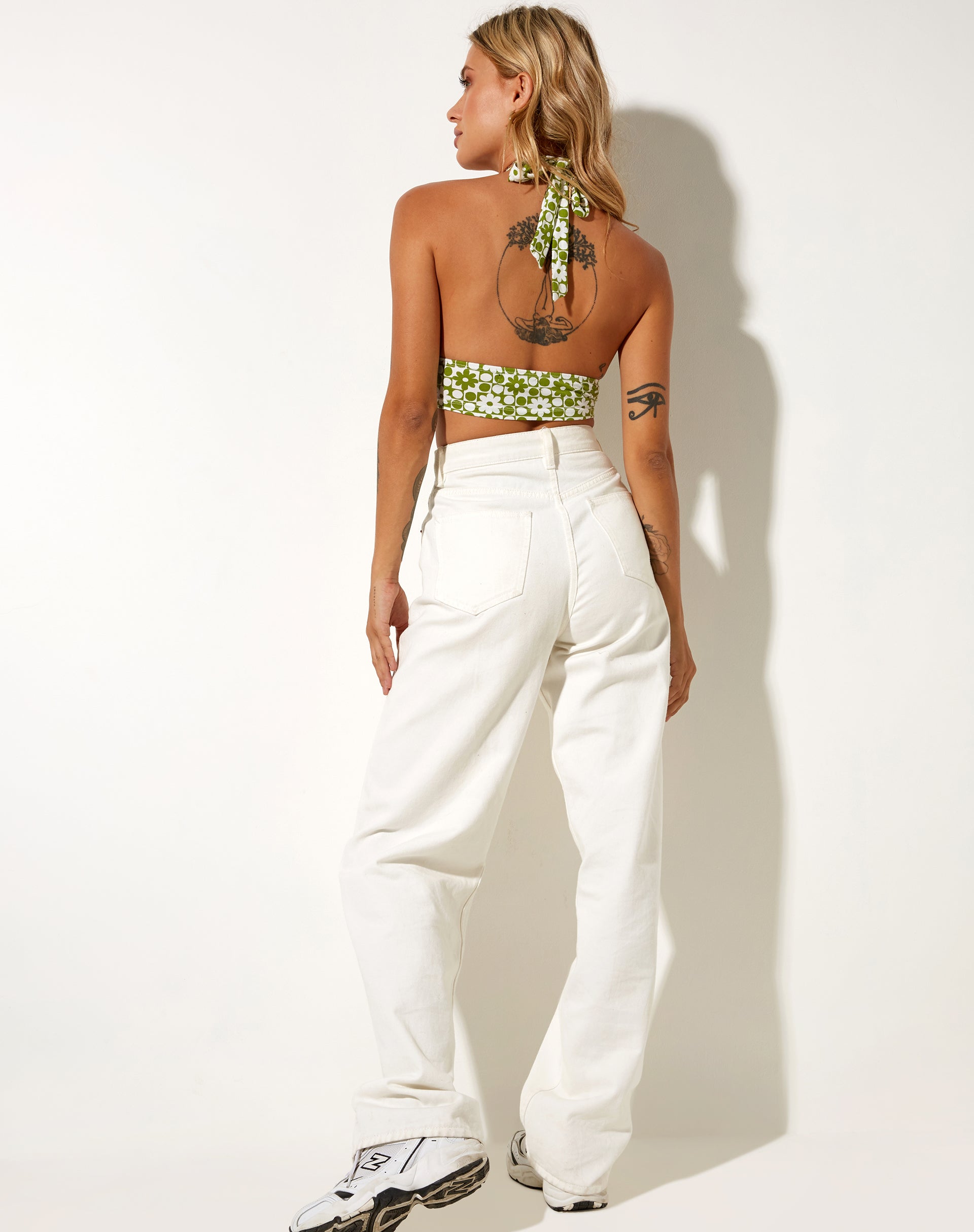 Imagen de Jica Crop Top en Patchwork Daisy Green