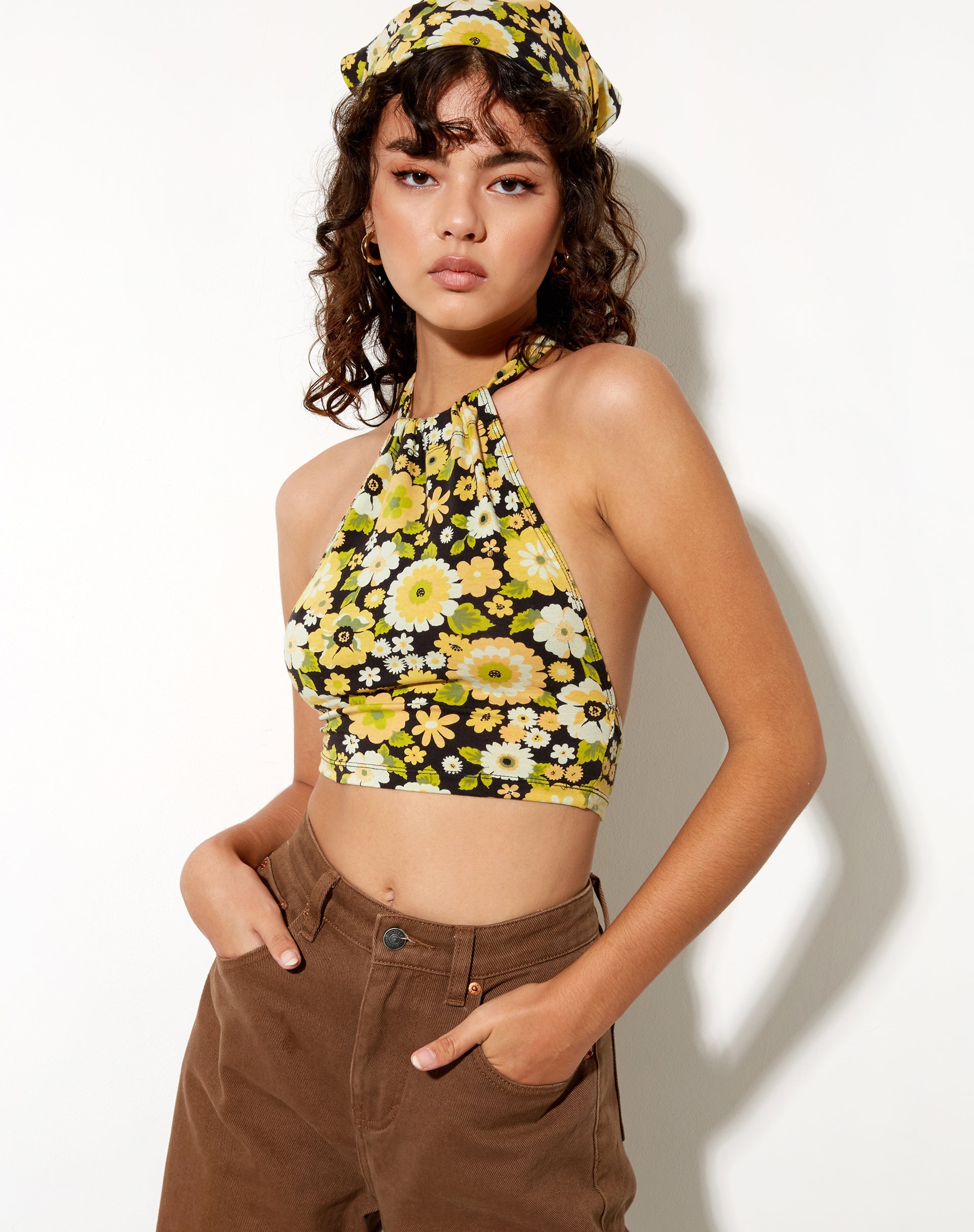 Imagen de Jica Crop Top en Retro Floral