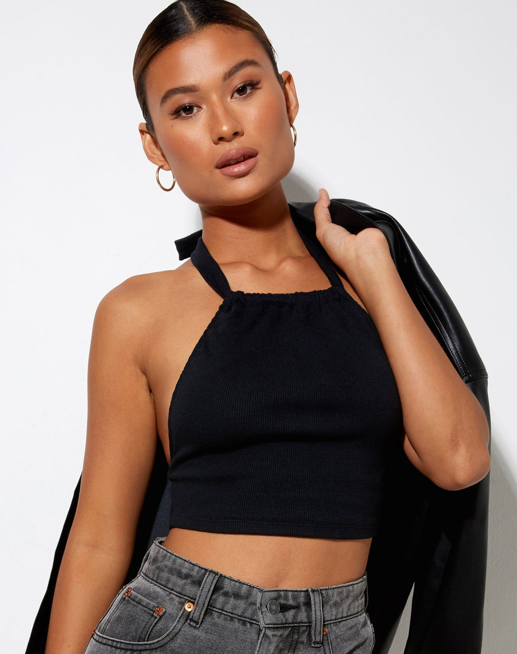Jica Crop Top Negro