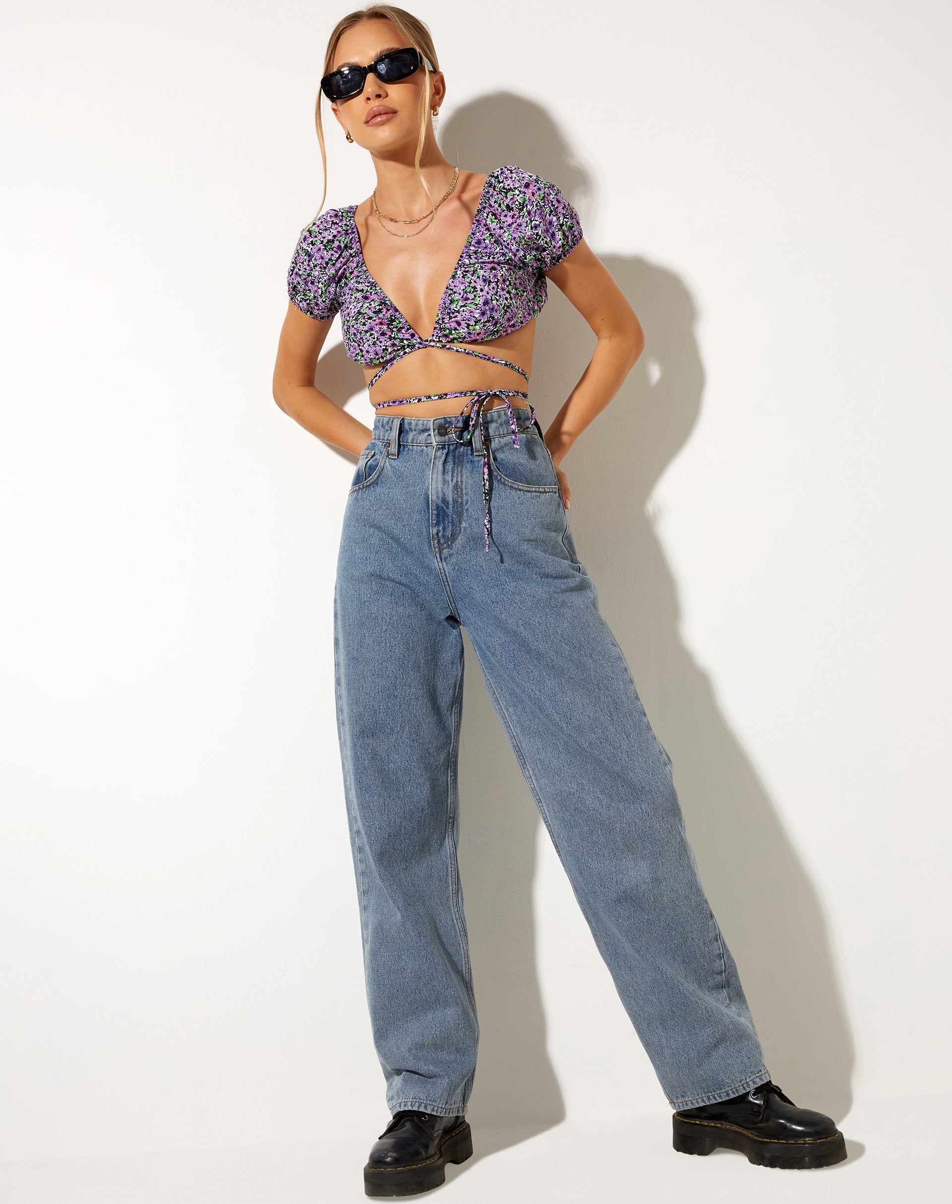 Imagen de Jiena Crop Top en Flor de Lila
