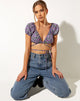 Imagen de Jiena Crop Top en Flor de Lila