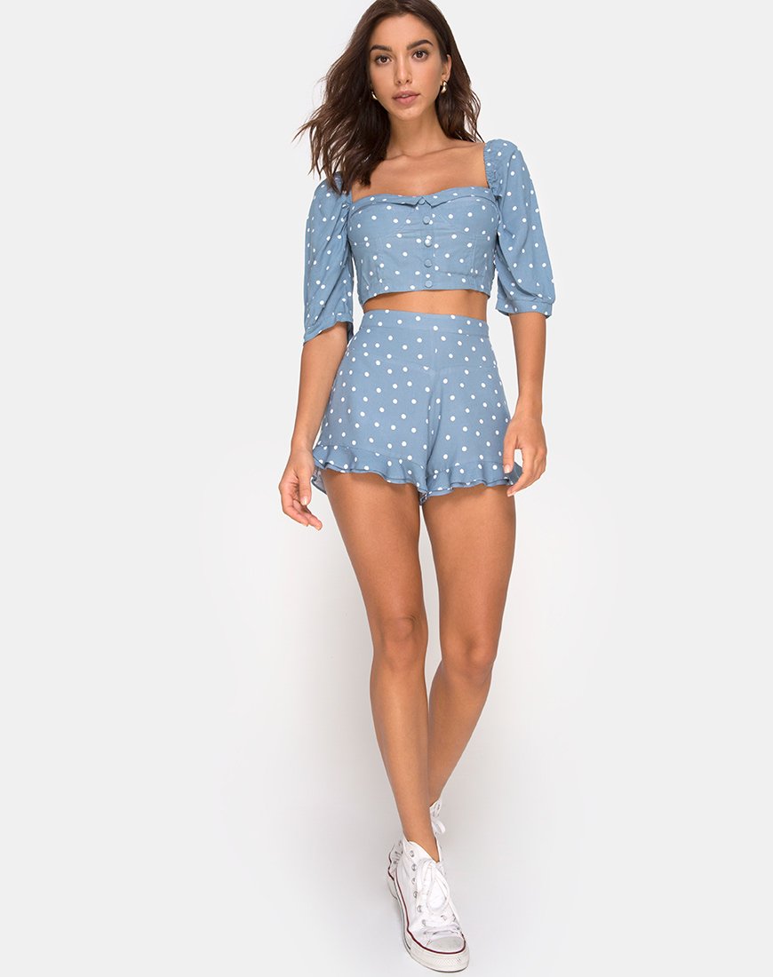 Imagen de Jiro Short en Skater Polka Azul