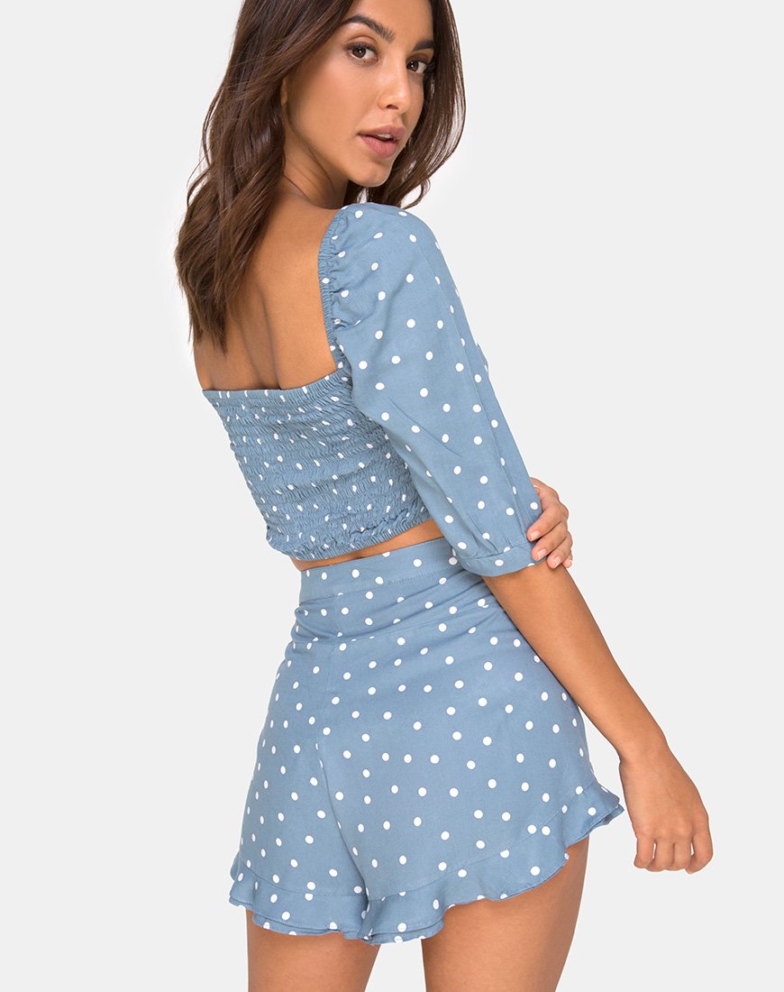 Imagen de Jiro Short en Skater Polka Azul