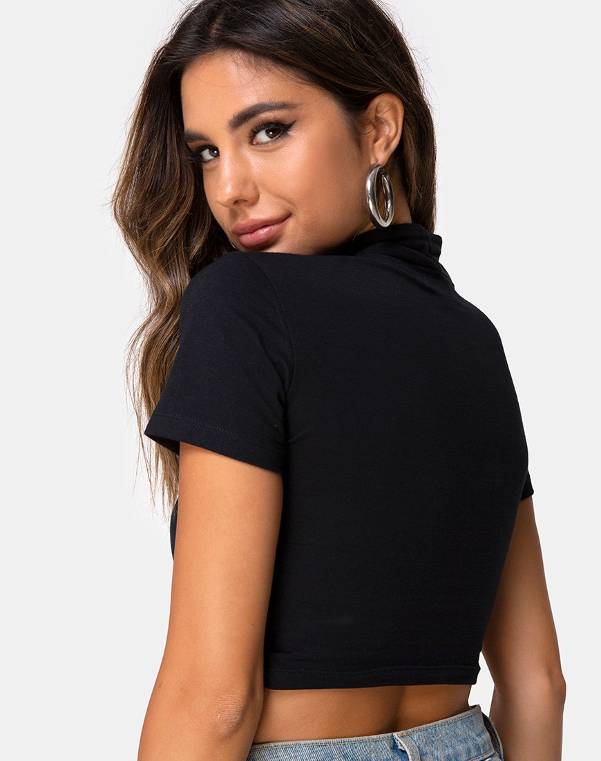 Jiso Crop Top Negro