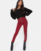 Imagen del pantalón Jolim Mini Stripe Rojo y Negro