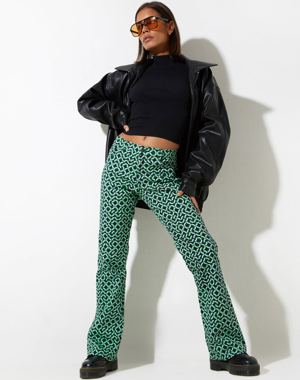Pantalón Jopan en verde teja retro