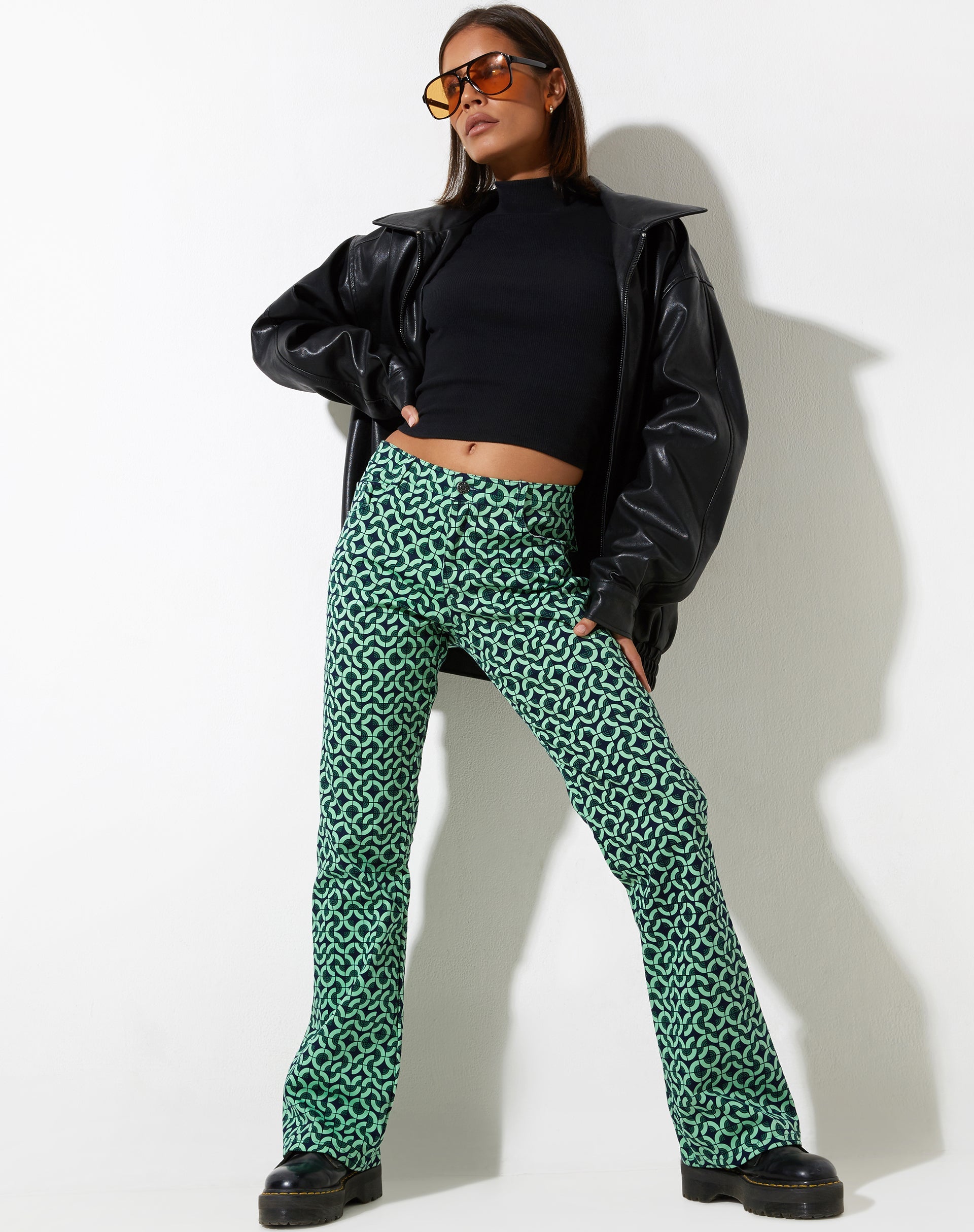 imagen de Jopan Trouser en Retro Tile Green