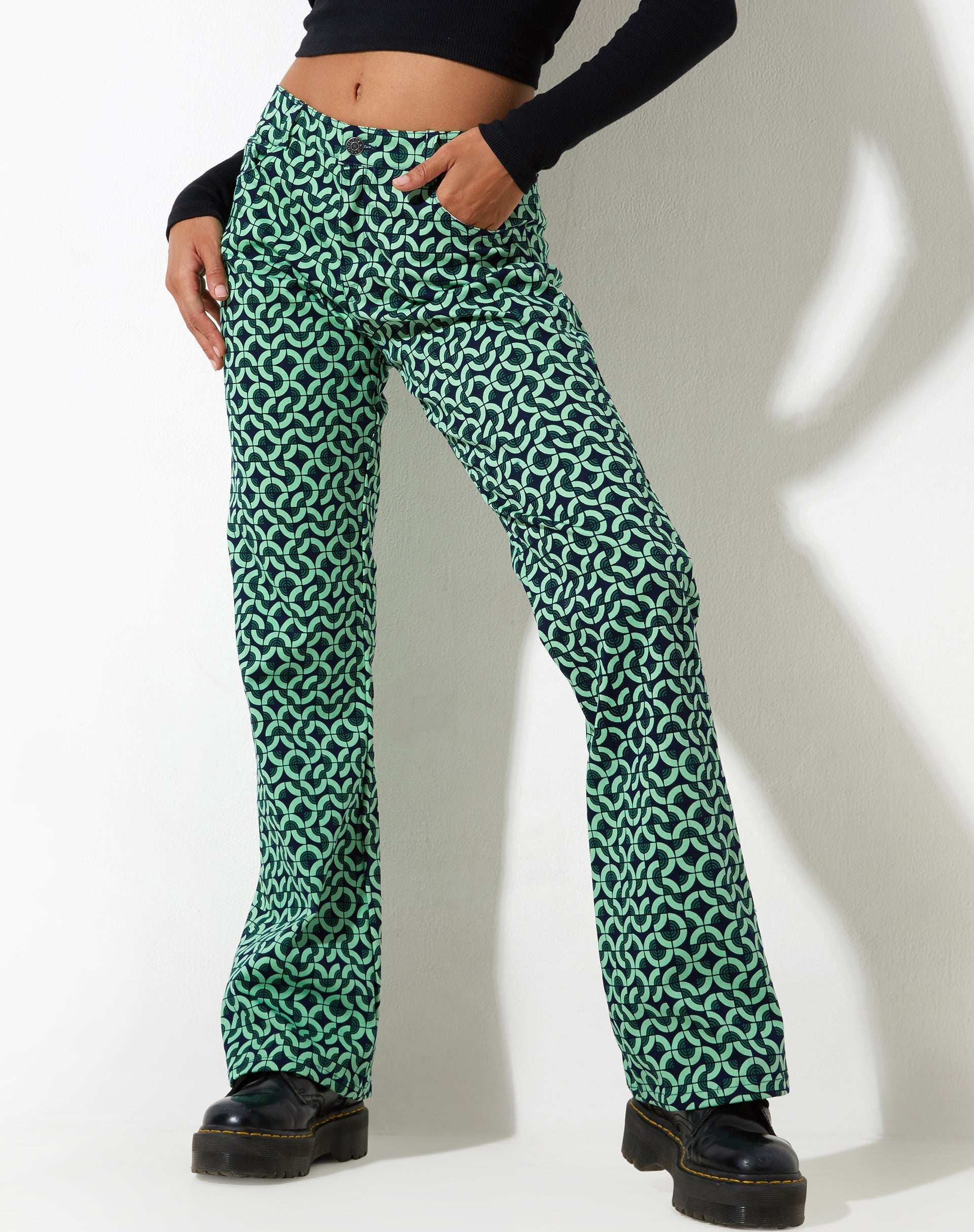 imagen de Jopan Trouser en Retro Tile Green