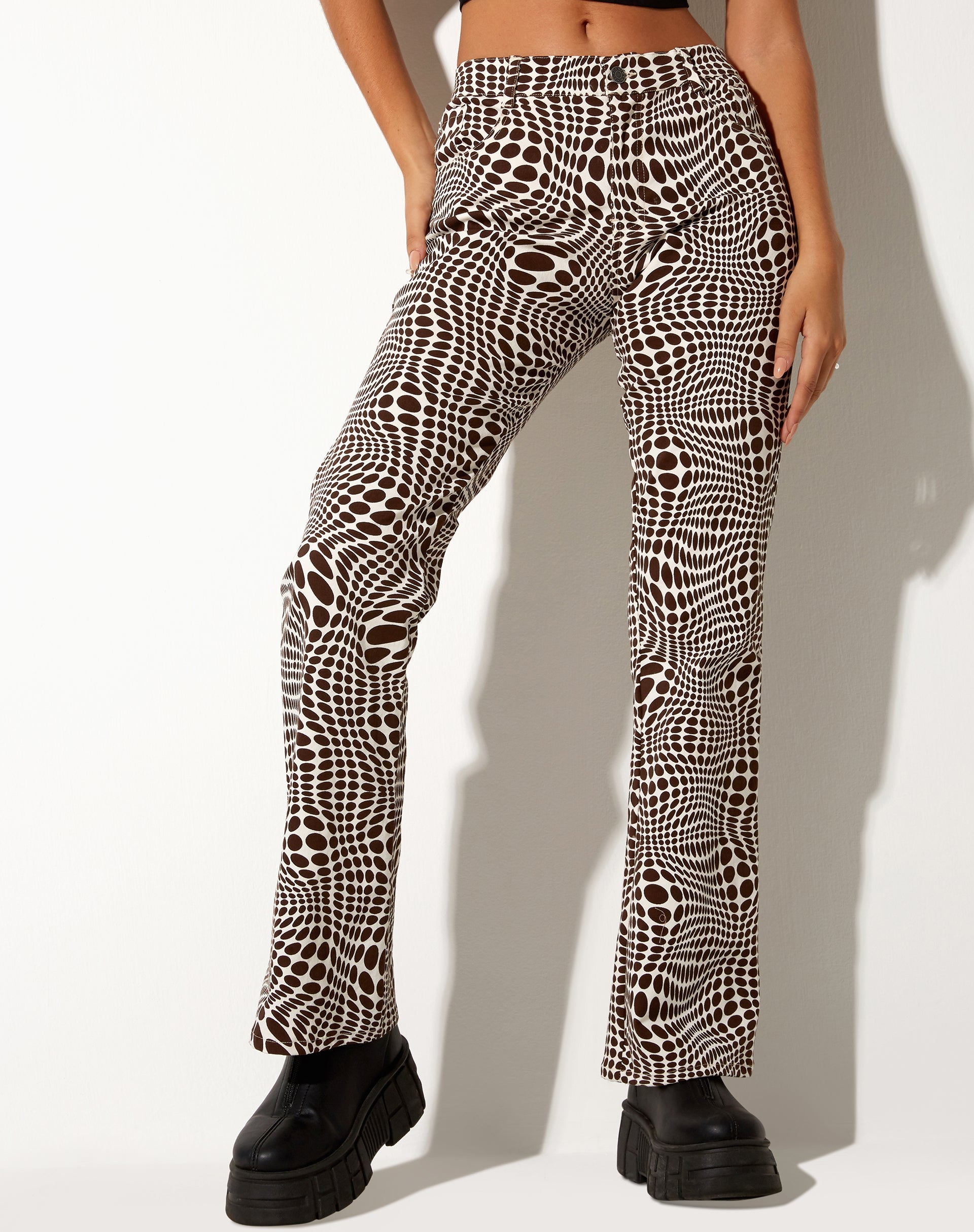 Imagen de Jopan Flare Trouser en Optic Polka